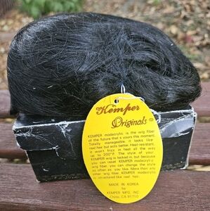 Vintage Kemper Doll Wig – Carol – Black – Size 14-15 – NOS
